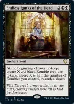 MTG English Endless Ranks of the Dead NM Normal Commander 2021 Midnight Hunt - Image 1
