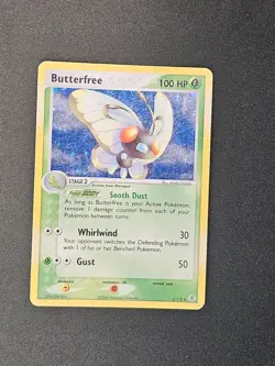 Pokemon TCG Butterfree 2/112 Fire Red Leaf Green Holo Vintage Card English - Image 1