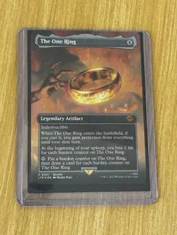 MTG Magic The Gathering Lord of the Rings The One Ring Borderless Foil #0451 - Image 3