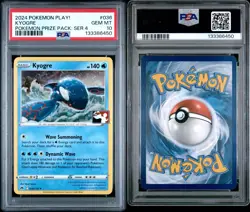 PSA 10 Kyogre Prize Pack Series 4 Pokemon Play Promo POP 30 Holo 2024 Mint Rare - Image 3