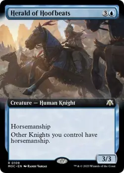 MTG English Herald of Hoofbeats (Extended Art) NM Normal - Image 1