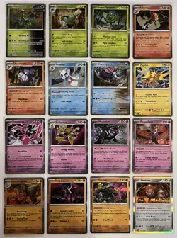 Pokemon Twilight Masquerade Complete Holographic Rare Set 16x. Mint And Sleeved - Image 1