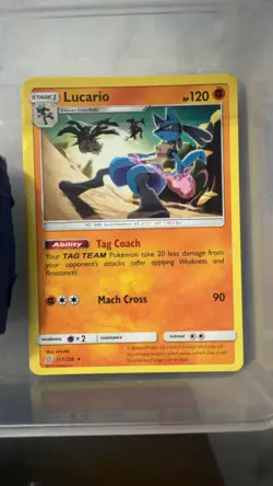 Lucario 117/236 Rare Unified Minds Pokemon Near Mint - Image 1