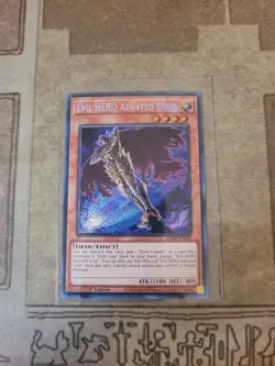 YUGIOH EVIL HERO ADUSTED GOLD RA04-EN029 SECRET 1ST ED NM - Image 1