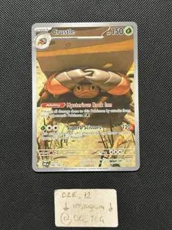Pokemon Destined Rivals - Crustle - 186/182 - Illustration Art Rare - M/NM - Image 1