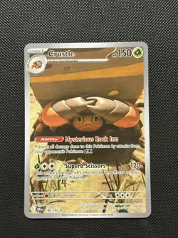 Pokemon Destined Rivals - Crustle - 186/182 - Illustration Art Rare - M/NM - Image 2