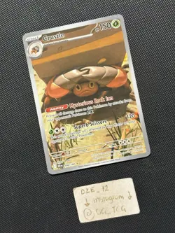 Pokemon Destined Rivals - Crustle - 186/182 - Illustration Art Rare - M/NM - Image 3