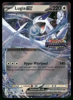 2026 Lugia ex (Prismatic Evolutions Stamped) 082/131 Double Rare Holo Pokemon - Image 1