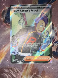 Pokemon TCG Team Rocket’s Petrel 226/182 Destined Rivals Full Art Trainer - Image 1