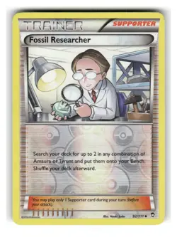 Fossil Researcher 92/111 Uncommon Furious Fists Pokemon Reverse Holo LP - Image 1