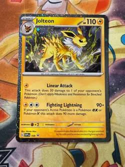 Jolteon SVP 169 Cosmos Holo Black Star Promo Pokemon TCG Near Mint - Image 1
