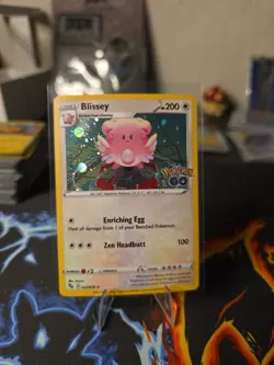 Blissey 052/078 Pokemon GO Cosmos Holo Rare Pokemon TCG NM **STAMPED** - Image 1