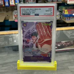 2025 ONE PIECE EB02-EXTRA BOOSTER -ANIME 25TH COLLECTION- MONKEY D. LUFFY PSA 10 - Image 1