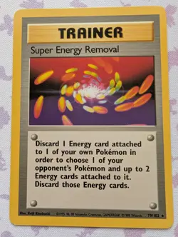 Super Energy Removal 79/102 - LP - Base Set, WOTC Pokemon Vintage 1999 - Image 1