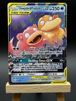 Pokemon TCG Slowpoke Psyduck GX Tag Team Holo Ultra Rare Card 035/236 - Image 1