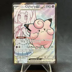 2025 Pokemon SV Black Star Promos Lillie's Clefairy ex 2024 #195 nm - Image 2