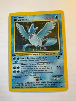Articuno 2/62 | 1st Edition | Pokemon Fossil | Holo Rare LP - Image 1