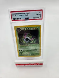 2000 POKEMON ROCKET DARK GOLBAT-HOLO PSA 6 EX-MT #7/82 - Image 1
