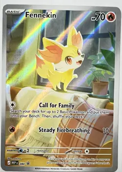 Pokemon Fennekin #080 Mega Evolution Chaos Rising Illustration Promo NM - Image 2