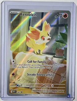 Pokemon Fennekin #080 Mega Evolution Chaos Rising Illustration Promo NM - Image 1