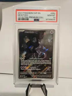 2023 POKEMON SVP EN-SV BLACK STAR PROMO #052 MEWTWO PSA 10 - Image 1