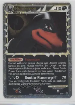 Houndoom (Prime) German Pokemon HeartGold & SoulSilver Undaunted #82 2010 - Image 1