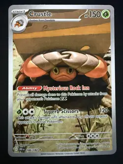 Pokemon Crustle DRI 186/182 Illustration Rare Destined Rivals TCG IR NM - Image 1