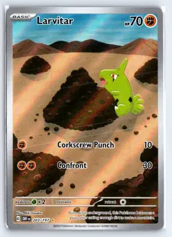 LARVITAR 203 OBSIDIAN FLAMES POKEMON NM - Image 1