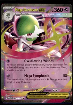 Pokemon TCG - Mega Gardevoir ex - Double Rare ME01: Mega Evolution 060/132 NM - Image 1