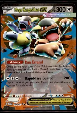 Pokemon TCG - Mega Kangaskhan ex Double Rare ME01: Mega Evolution 104/132 NM - Image 1