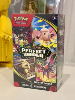 Pokemon TCG Mega Evolution Perfect Order - 6 Pack Booster Bundle - New & Sealed - Image 1