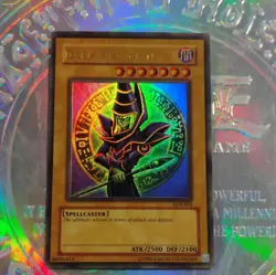 Konami Yu-Gi-Oh! Dark Magician LOB-005 Blue Eyes Ultra Rare Unlimited Holo 2500… - Image 1