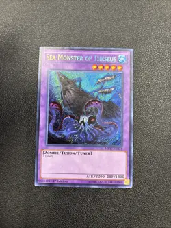 Yugioh Sea Monster of Theseus MP17-EN231 Secret Rare 1st Ed - Image 1