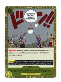 You're the One Who Should Disappear OP06-115 R One Piece Wings of the Captain NM - Image 1
