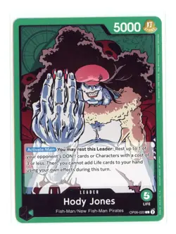 Hody Jones (020) OP06-020 L One Piece Wings of the Captain English NM - Image 1