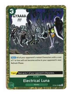 Electrical Luna OP08-036 R Foil One Piece Two Legends English NM - Image 1