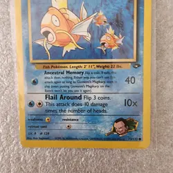 2002 POKEMON GIOVANNI MAGIKARP 73/132 TRADING CARD - Image 3