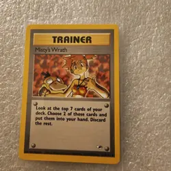 POKEMON MISTY'S WRATH TRAINER TRADING CARD - Image 1