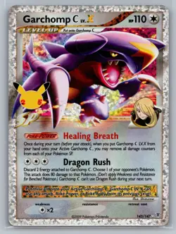 Garchomp C LV.X Celebrations: Classic Collection #145/147 Holo Pokemon Card - Image 1