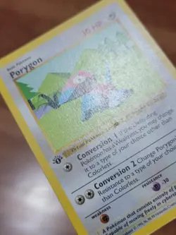 MP! - Porygon 39/102 Base Set Shadowless 1st Edition 1999 Pokemon Card - Image 2