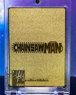 Power Chainsaw Man Goddess Story Waifu Gold Premium Metal Card Doujin SP Anime - Image 2