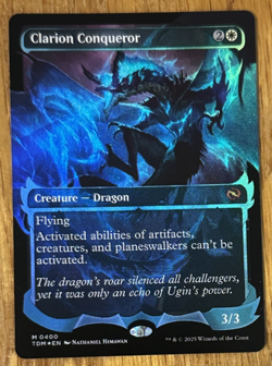 MTG Tarkir Dragonstorm, Clarion Conqueror 0400 - Ghostfire Showcase Foil - Image 1