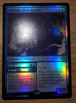 MTG - Marang River Regent w/ Coil & Catch - RARE, MINT, Alt-Art, FOIL - TDM 0051 - Image 3