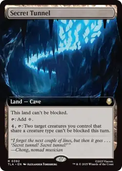 Secret Tunnel - Foil - Extended Art - Avatar: The Last Airbender - Near Mint - Image 1
