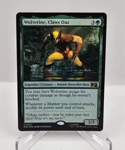 MTG Wolverine, Claws Out FOIL #0737 - Commander: Marvel Super Heroes (MSC) - Image 1