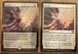 Erode X2 - FOIL BORDERLESS and REGULAR - Secrets of Strixhaven - Mtg - Image 1