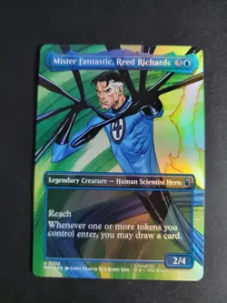 Mister Fantastic, Reed Richards (Borderless Foil) Uncommon Marvel Super Heroes - Image 1