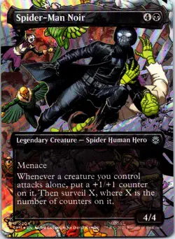 FOIL Spider-Man Noir (Borderless) U Marvel's Spider-Man 204 LP - Image 1