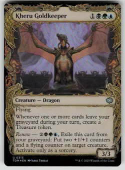 Kheru Goldkeeper (Showcase) Foil Uncommon Tarkir: Dragonstorm 313 MTG NM 2025 - Image 1