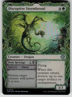 Disruptive Stormbrood (Showcase) Foil Uncommon Tarkir: Dragonstorm 310 MTG NM - Image 1